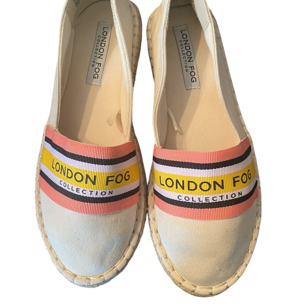 London Fog Women's Kariah Multicolor Espadrilles- Size 7W